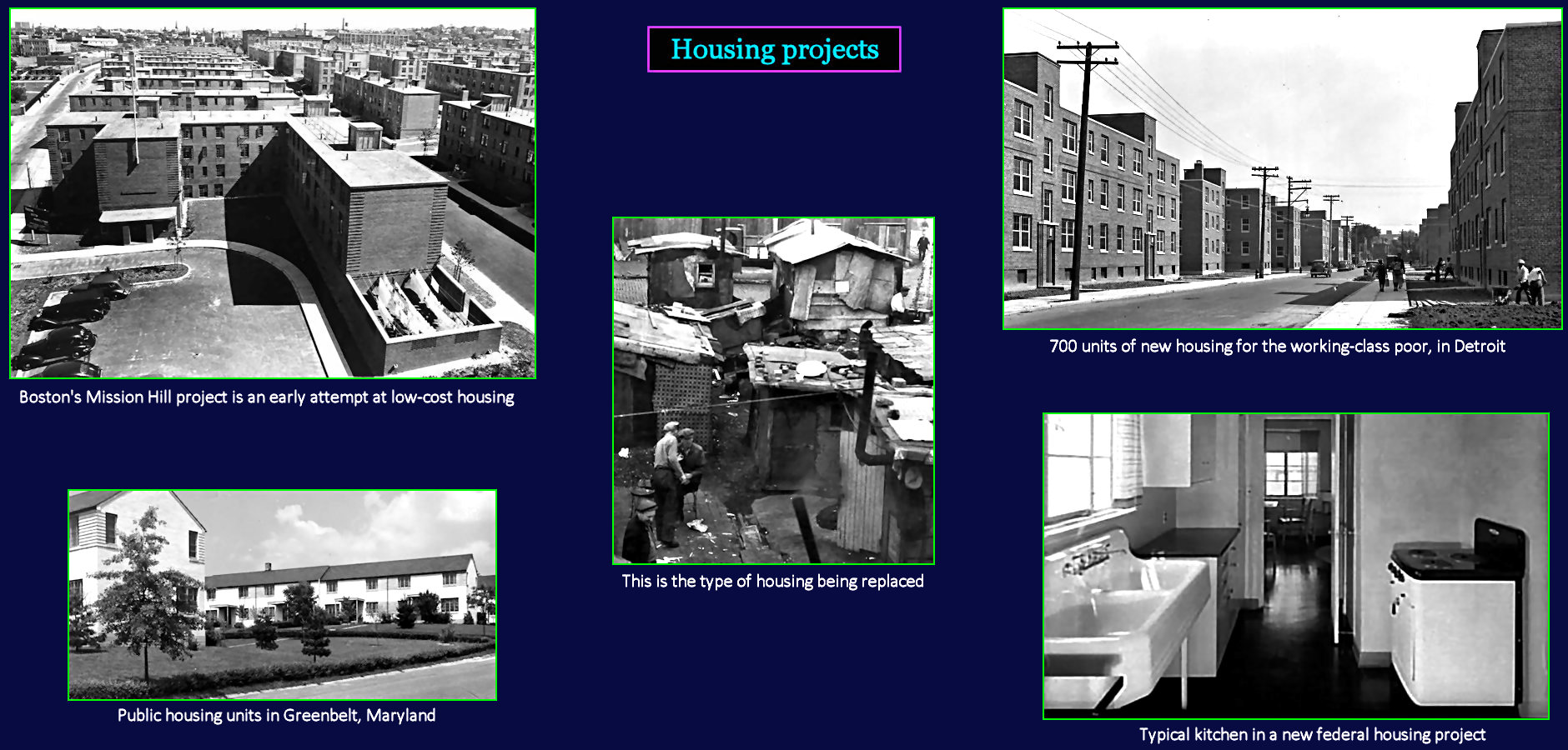 First Low-income Housing, 1930s